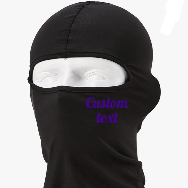 Customizable Ski Mask Balaclava, Full Face Mask
