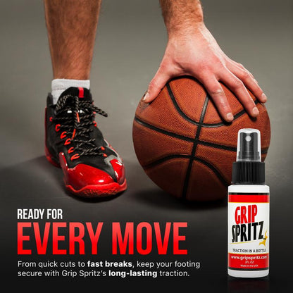 Grip Spritz - Basketball Shoe Grip Spray - Year round Bundle (School and AAU Season) - Game Long Shoe Traction at Every Practice and Game This Year