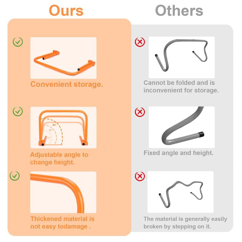 Agility Speed Training Hurdles, Adjustable Agility Training Hurdles for Football, Basketball, Soccer Hurdles Training Equipment Set of 6, with 12 Marker Cones, 1 Storage Bag Athletics Football Accessories