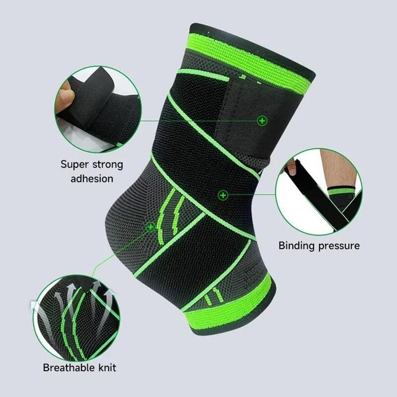Adjustable Sports Ankle Support, Compression Ankle Support, Running Football Basketball Fitness Ankle Stabilizer, Knitted Fitness Ankle Strap, Sports Protection Accessories