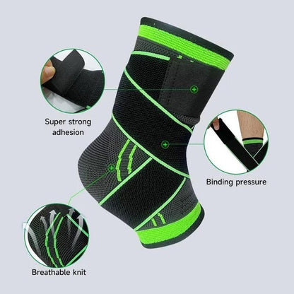 Adjustable Sports Ankle Support, Compression Ankle Support, Running Football Basketball Fitness Ankle Stabilizer, Knitted Fitness Ankle Strap, Sports Protection Accessories