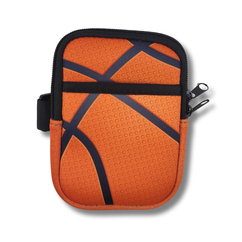Basketball Accessories - Sportybella Universal Water Bottle Pouch W/Storage & Adjustable Strap - Basketball Gifts
