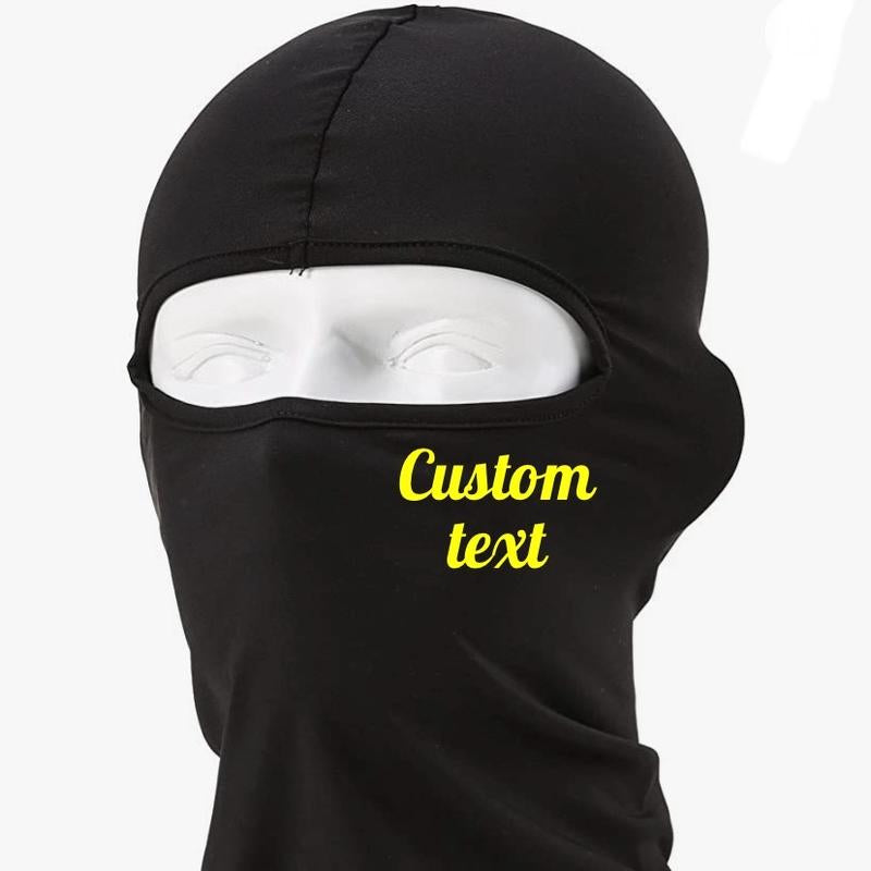 Customizable Ski Mask Balaclava, Full Face Mask