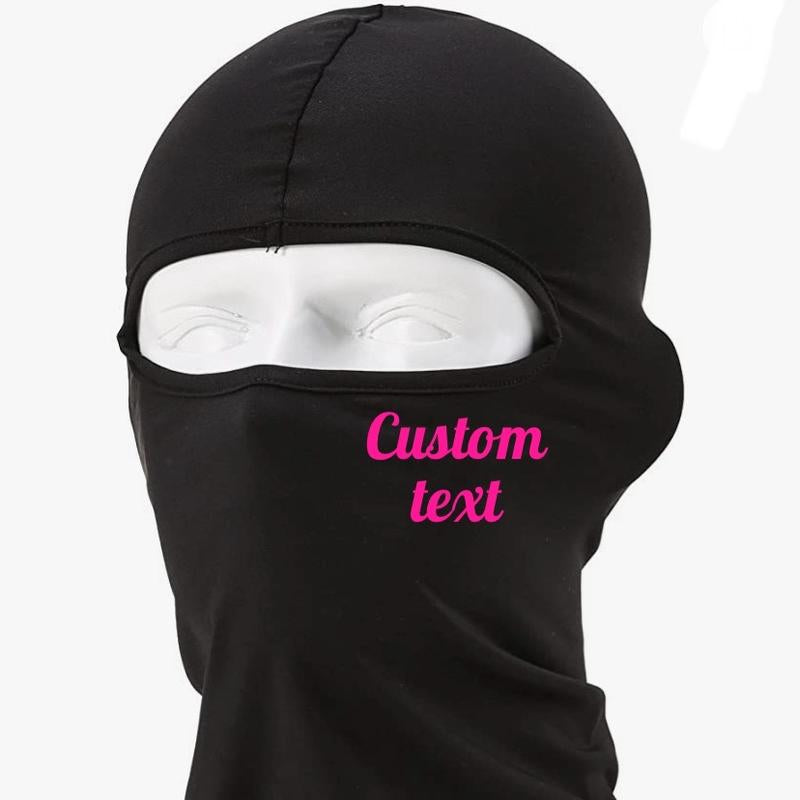 Customizable Ski Mask Balaclava, Full Face Mask