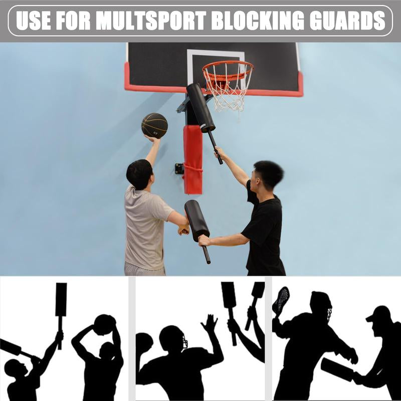 Hikeen Padded Blocking Guards, Basketball Blocking Pads,2 Pack Padded Contact Sticks,Defense Sticks,Pop up Defender for Basketball,Football,Lacrosse,Boxing Training Hockey High Density Foam Basketball Basketball Hoop Silent Basketball Protective Gear