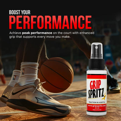 Grip Spritz - Basketball Shoe Grip Spray - Year round Bundle (School and AAU Season) - Game Long Shoe Traction at Every Practice and Game This Year