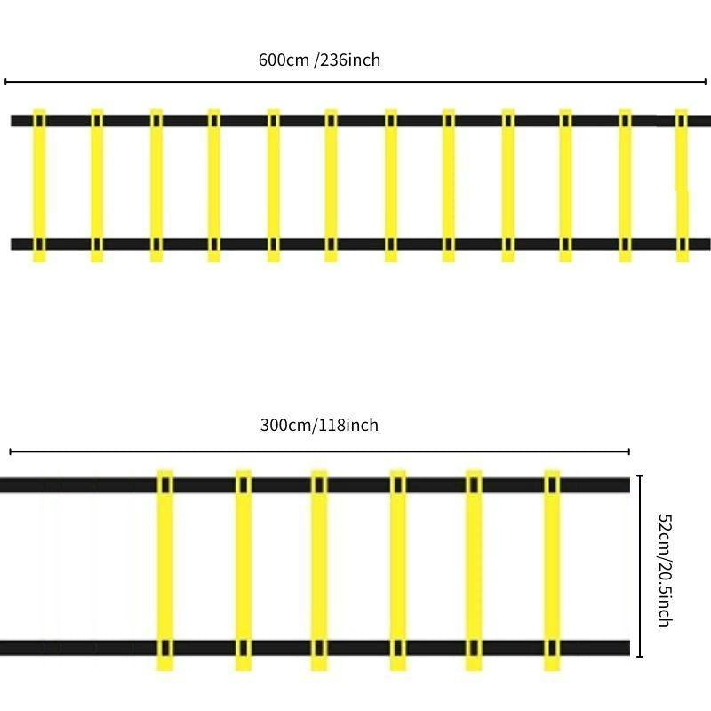 Speed ​​Agility Training Equipment Set, 1 Set Agility Ladder Equipment with Adjustable Storage Bag, Training Equipment for Football & Basketball