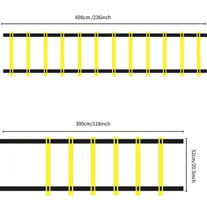 Speed ​​Agility Training Equipment Set, 1 Set Agility Ladder Equipment with Adjustable Storage Bag, Training Equipment for Football & Basketball