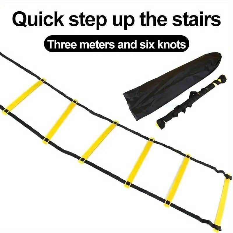 Speed ​​Agility Training Equipment Set, 1 Set Agility Ladder Equipment with Adjustable Storage Bag, Training Equipment for Football & Basketball