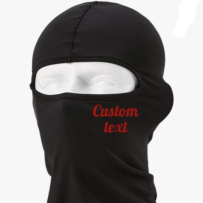 Customizable Ski Mask Balaclava, Full Face Mask