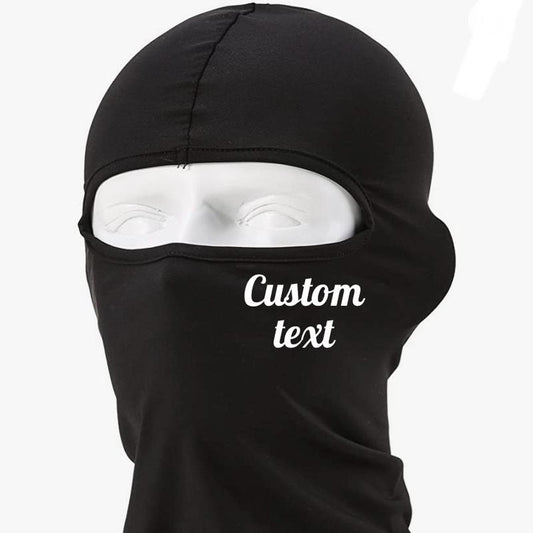 Customizable Ski Mask Balaclava, Full Face Mask