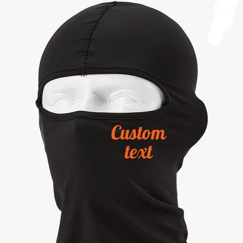Customizable Ski Mask Balaclava, Full Face Mask