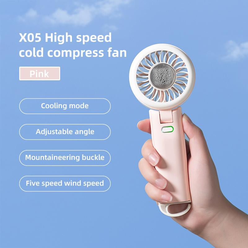 3 in 1 Portable Handheld Turbo Fan - 5-Speed, Portable Rechargeable Camping Misting Fan, Water Bottle Fan, Cooling Fan, Neck Fan, Portable Air Conditioners for Mini Travel Products, Deals for You, Deals Days