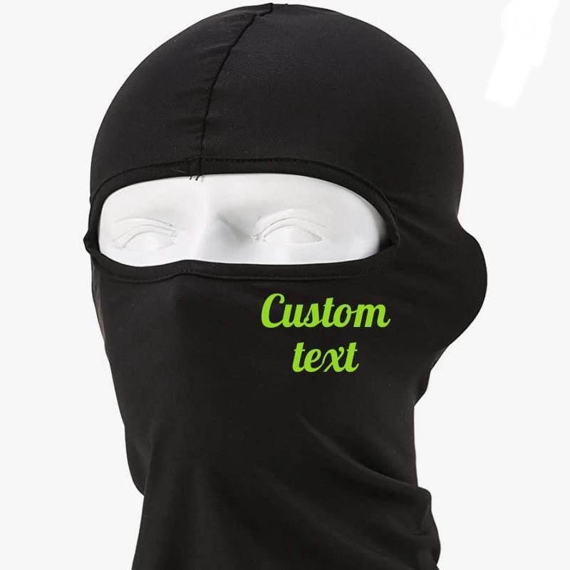 Customizable Ski Mask Balaclava, Full Face Mask